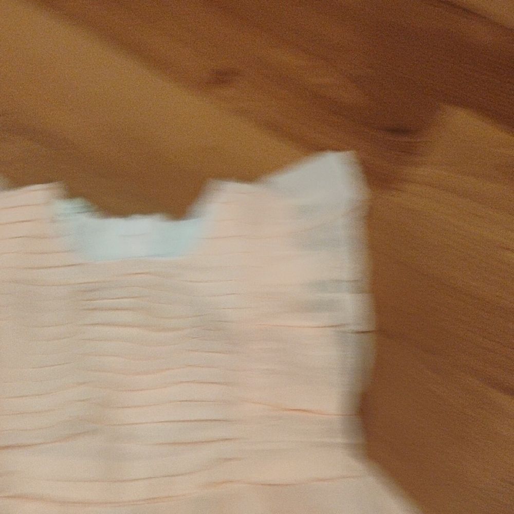 Peach Ruffled Kids Dress - Picture 3 of 5